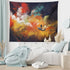 Ambesonne Fantasy Tapestry, Man on a Boat Floating Within Nebula Cloud in Vivid Colorful Psychedelic Background, Wide Wall Hanging for Bedroom Liv...