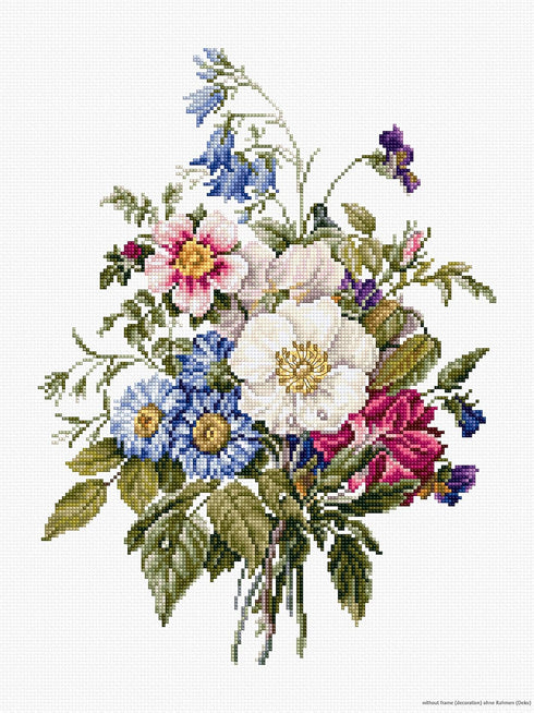 Luca-S Counted Cross Stitch kit Bouquet of Summer Flowers 21x28.5cm......