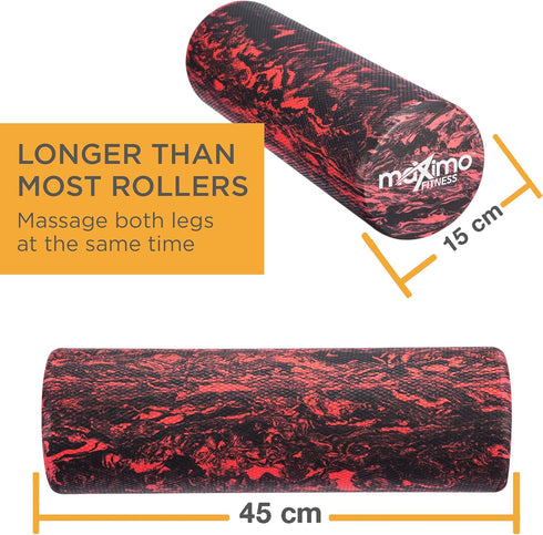 Maximo Fitness Foam Roller - 18" x 6" High Density Exercise Roller for Trigger Point Self Massage, Muscle and Back Roller for Fitness, Physical Th...