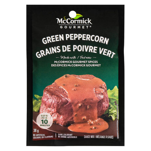 McCormick Gourmet, Sauce Mix, Green Peppercorn, 38g/1.3oz, (Imported from Canada)...