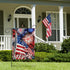 Welcome July 4th Fireworks American Patriotic Garden Flag, America Memorial Day Yard Decorative Red White Blue Star Stripes Home Outside Decoratio...