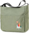 Canvas Crossbody Bag for Women Men, Fashion Casual Shoulder Bags Messenger Bag with Embroidery...