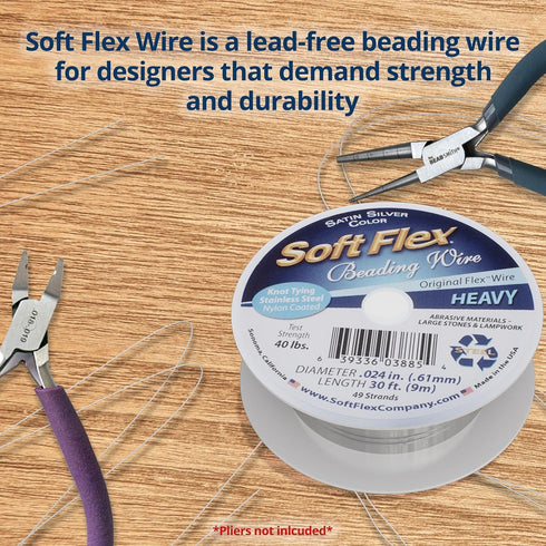 Soft Flex Best Beading Wire .024 Inch - 30 Feet (1)...