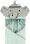 Little Treasure Unisex Baby Cotton Animal Face Hooded Towel, Tribal Elephant, One Size...