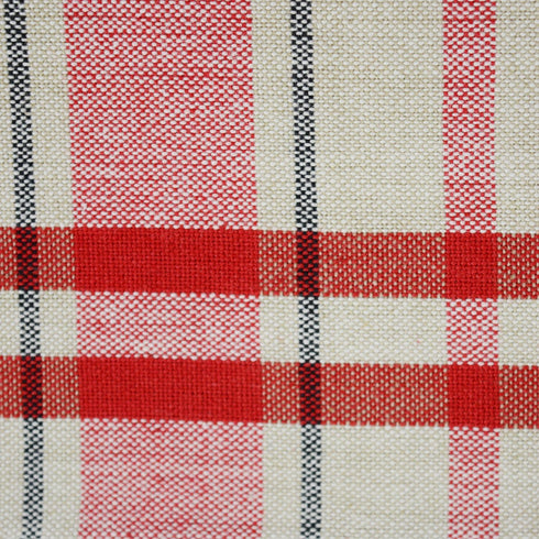 DII French Stripe Dining Table Collection Farmhouse Style Table Runner, 14x108 Inches, Taupe/Red...