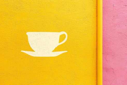 Tea Cup Stencil, 4" Beautiful Design, Reusable Stencil for Painting, Crafts, and Decor, Ideal for Walls, Fabric & Furniture, Recyclable DIY Tool...