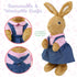 BenBen Easter Bunny Stuffed Animal, 12” Brown Rabbit Plush for Home Decor, Rabbit Stuffed Animal Wearing Pink Clothes for Kids, Gifts for Birthday...