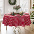 Lintex Little Christmas Trees Plaid Cotton Christmas Napkins, Red and Green Country Tree Woven Holiday Fabric, Easy Care Cotton Weave, Set of 4 Na...