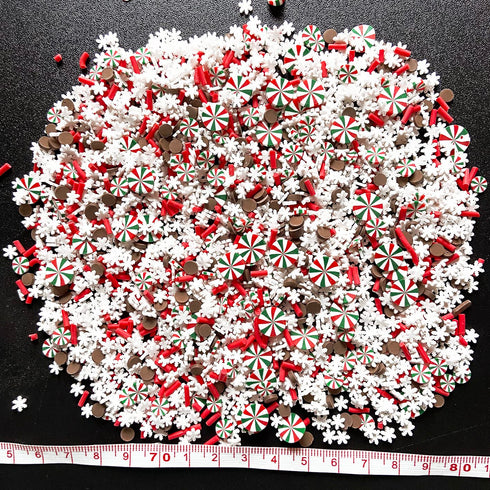 EHOPE Fake Sprinkles Fake Christmas Sprinkles Fake Candy Sprinkles Polymer Clay Sprinkles Polymer Sprinkles Christmas Polymer Clay Slices for Nail...