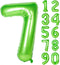 40 inch large green digital balloon number helium foil polyester film Jungle themed party birthday party anniversary decoration bright green digit...