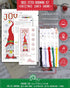 Povitrulya Christmas Santa Gnome - Counted Cross Stitch Bookmark Kit - DIY Embroidery Gift for Kids and Adults......