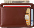 Alpine Swiss RFID Minimalist Oliver Front Pocket Wallet For Men Leather York Collection Smooth Finish Tan...