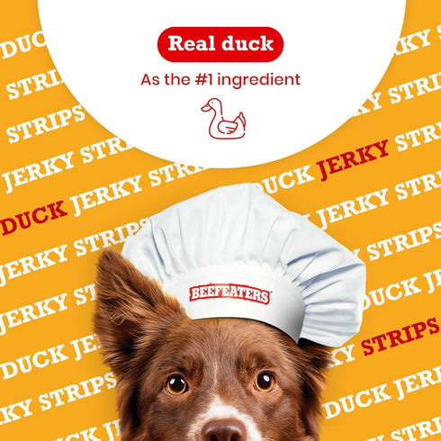 Beefeaters Duck Jerky Strips Dog Treat, 1.58oz, Case of 12, Brown...