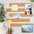 6 Pack Cork Board Strips for Walls - Adhesive Bulletin Board Bar Strips, 12x1.5 inch, 0.8 inch Thick - Natural Cork Boards for Office, Home, Class...