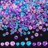 Kigeli 1350 Pcs Crystal Beads for Jewelry Making Mermaid Beads Craft Bulk Color Faceted Glass Gemstone Clear Beads Girls Jewelry Making Kit for Ne...