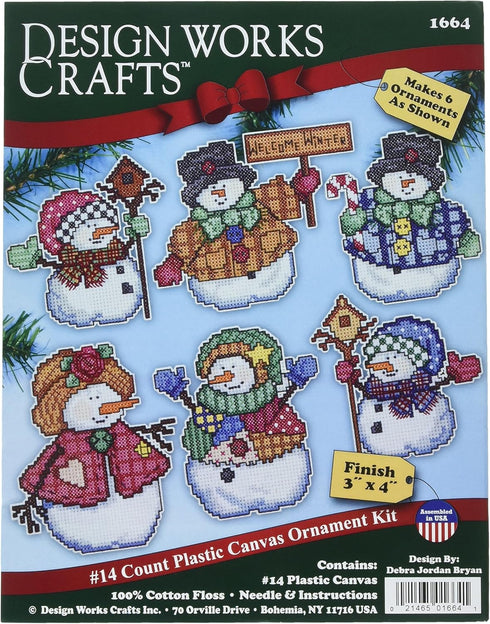 Design Works Crafts 1664 Welcome Winter Cross Stitch Ornament Kit, 4"...