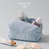 Blue Terry Pouch, Soft Lightweight Travel Pouch, Toiletry Bag, Cosmetic Bag for Skincare, Makeup and Personal care...