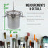US Art Supply Stainless Steel Leak-Proof Deluxe Brush Washer...
