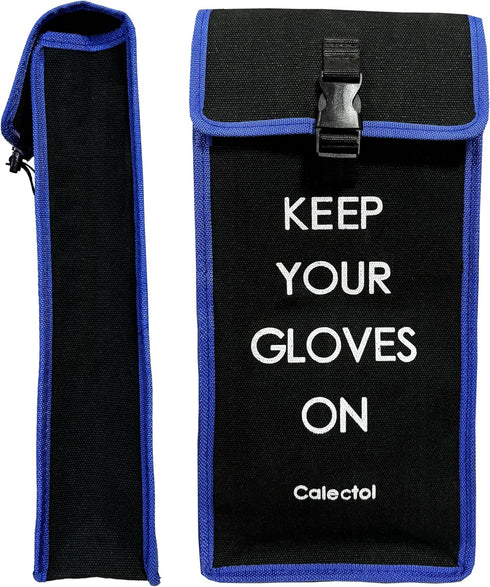 Cotton Twill Canvas Gloves Bag for Rubber Insulating Electrical high voltage insulated Gloves, Black (Pack of 1)...