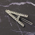 Spinningdaisy Bold Crystal Initial Gleam Hair Pin A Silver...