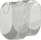 Simple Houseware Mesh Pop-Up Laundry Hamper Basket With Side Pocket, Gray - 2 Pack...