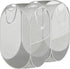 Simple Houseware Mesh Pop-Up Laundry Hamper Basket With Side Pocket, Gray - 2 Pack...