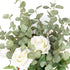 6 Pcs 27'' Eucalyptus Stems Greenery Stems Eucalyptus Leaf Spray in Green Silk Plastic Plants Floral Artificial Plants for Home Party Wedding Deco...