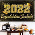 Class of 2022 Congratulations Graduate Banner -72x44 Inch Graduation Banner | Congratulations Banner Black and Gold Graduation Decorations 2022 | ...