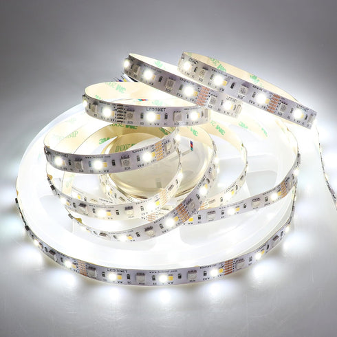 LEDENET® LED Strip Lights RGB+W+WW Flexible Full Color Changing Color Temperature Adjustable DC12V 5050 2835 540LEDs RGB-CCT LED Tape Ribbon Lamp ...