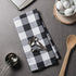 DII Buffalo Check Kitchen Collection, Classic Farmhouse Dishtowel Set, 20x30, Black & White, 3 Piece...