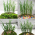 Cayway Miniature Shrubs Model Bushes Long Shrub Vegetation Groups Static Grass Tuft for DIY Model Train Landscape Railroad Scenery, Grass green...
