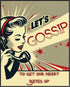 Posterizer 1 pcs-Let's Gossip-Trendy Retro Print-Retro Art-Quotes and Poems-Chic Home Decor- unframed wall art...