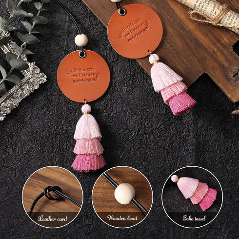 Singer Inspired Hanging Ornament for Car Rearview Mirror Decor, Hanging Charms Accessories, Fan Gift Merch...