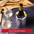 Vacu Vin Rapid Ice Active Cooler Wine Bottle Chilling Sleeve, Standard, Silver...