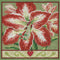 Mill Hill Amaryllis Beaded Counted Cross Stitch Kit Buttons & Beads 2023 Winter Series MH142335, 5.25" x 5.25", Multi...