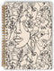 Boho Abstract Minimalist Woman Face Line Flower Floral Spiral Notebook,Laminated Hard Cover,College Ruled 5.5×8.3 Inches,Journal Notebooks for Jou...
