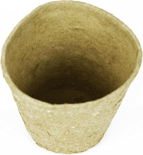 Set of 16 Biodegradable Eco Friendly Peat Pots! 3.125" Diameter x 3" - Recycled Non Bleached Peat Pots Perfect for Seed Germination! No Transplant...
