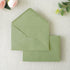 PONATIA 50 Pack A4 Envelopes, 4 1/4 x 6 1/8 Inches Sage Green Envelopes Perfect for Christmas Gift Cards Envelopes, Wedding Details Cards, Thank Y...