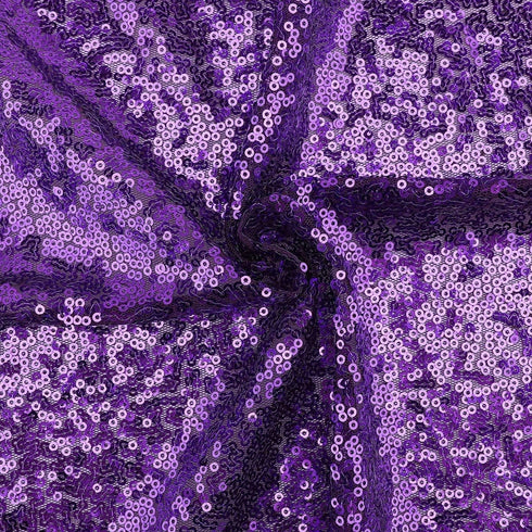 Purple Table Runners 12''x108'', 2 Packs Glitter Fabric Sequin Table Runner for Baby Shower Graduation Celebration Birthday Summer Wedding Mardi G...
