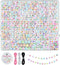 Dowsabel 1000 PCS Letter Beads, 6x6mm Square Number Alphabet Beads for Bracelets, 30 Styles Friendship Bracelet Kit, 4 Rolls String Jewelry Making...