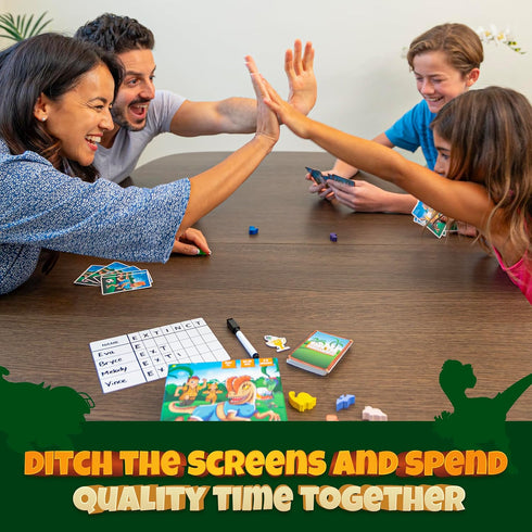 Save The Dinosaurs Card Game | Fast-Paced Dinosaur Games for Kids 8-12 | Non-Elimination Dinosaur Board Game for Family Game Night...