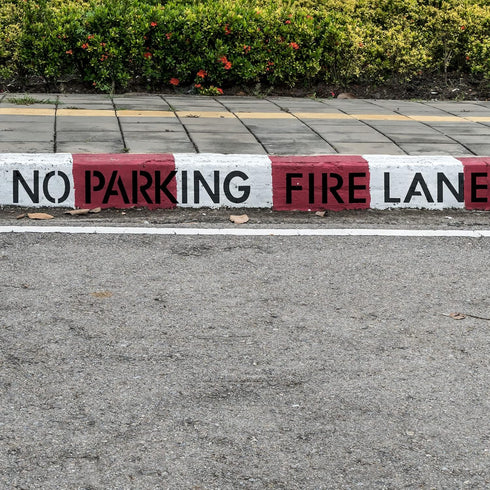 4" Fire Lane No Parking Pavement Word Letter Stencil Template No Parking Fire Lane Stencil Cardboard Parking Lot Stencils Reusable No Parking Sign...