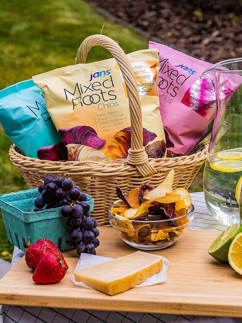 Mixed Roots Chips - All Natural Vegetable Chips (Salt & Vinegar, 2.8 oz)...