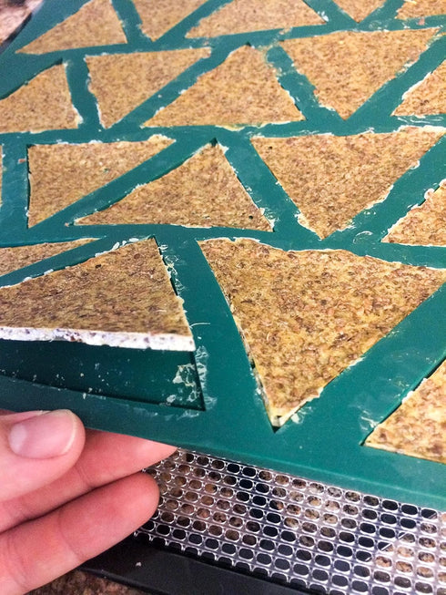 Triangle Chip Silicone Sheet Mold Compatible With Magic Mill Pro Compatible With BioChef Arizona Dehydrator Bright Kitchen Re-Usable Non-Stick Mat...
