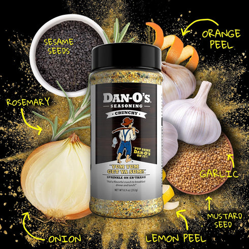 Dan-O’s Seasoning Crunchy | Medium Bottle | 1 Pack (8.9 oz)...