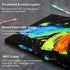 PHOENIX Black Stretched Canvas, 6x8 Inch/4 Pack - 3/4 Inch Profile, 8 Oz Quadruple Gesso Primed 100% Cotton Blank Black Canvases for Acrylic, Oil,...