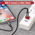 Basesailor USB to USB C Adapter 3 Pack,Type C Female to USB A Male Charger Cable Converter for Apple Watch Ultra iWatch Series 8 7 SE,AirPods Pro ...