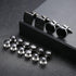 16 Pcs Cufflinks and Studs Set for Men Classic Tuxedo Shirt Cufflinks & Shirt Accessories Black&Silver Match for Business Wedding Formal Suit...