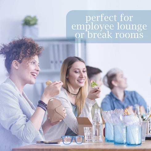 Plasticpro Clear Plastic Soup Spoons Disposable Cutlery Utensils 100 Count...