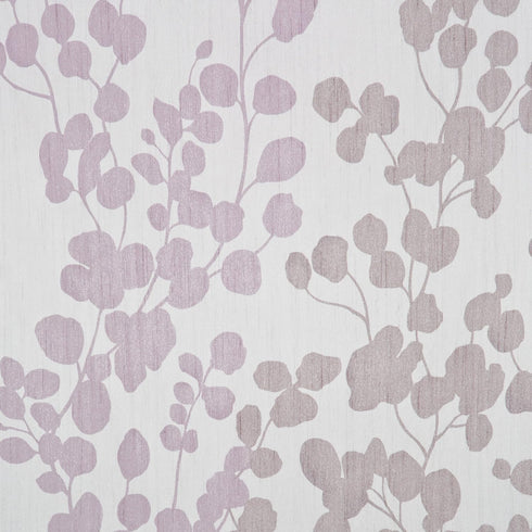 Zenna Home Sylvia Printed Faux Silk Fabric Shower Curtain, Machine Washable with Button Hole Header, Semi-Sheer Polyester Fabric Shower Curtain fo...